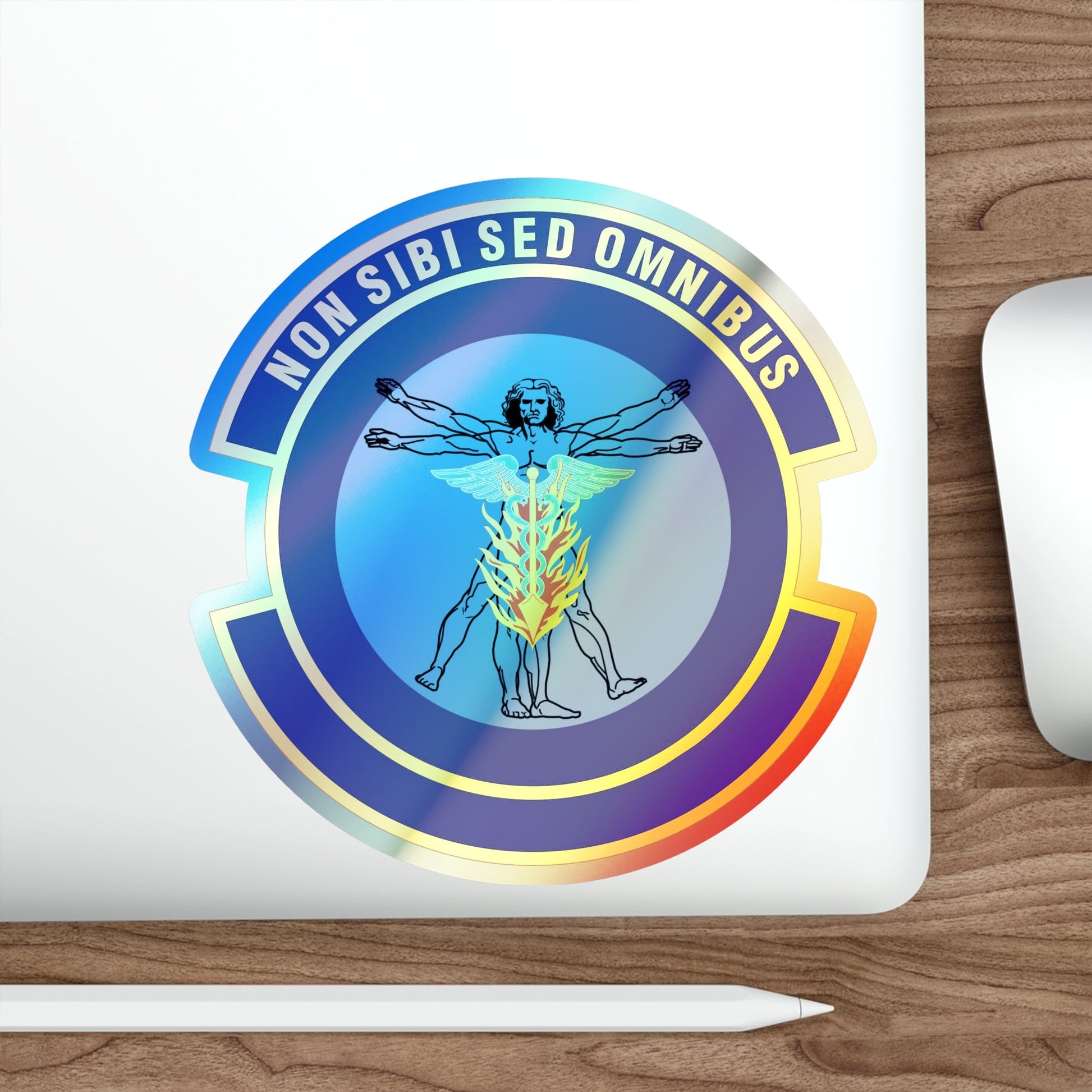 97 Operational Medical Readiness Squadron AETC (U.S. Air Force) Holographic STICKER Die-Cut Vinyl Decal-The Sticker Space