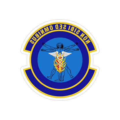 97 Operational Medical Readiness Squadron AETC (U.S. Air Force) REVERSE PRINT Transparent STICKER-5" × 5"-The Sticker Space