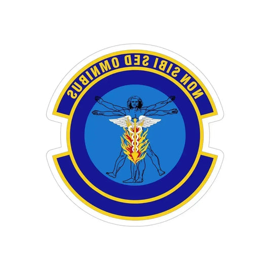 97 Operational Medical Readiness Squadron AETC (U.S. Air Force) REVERSE PRINT Transparent Die-Cut STICKER 6 Inch Die-Cut Transparent - The Sticker Space
