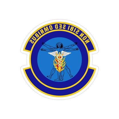97 Operational Medical Readiness Squadron AETC (U.S. Air Force) REVERSE PRINT Transparent Die-Cut STICKER - The Sticker Space