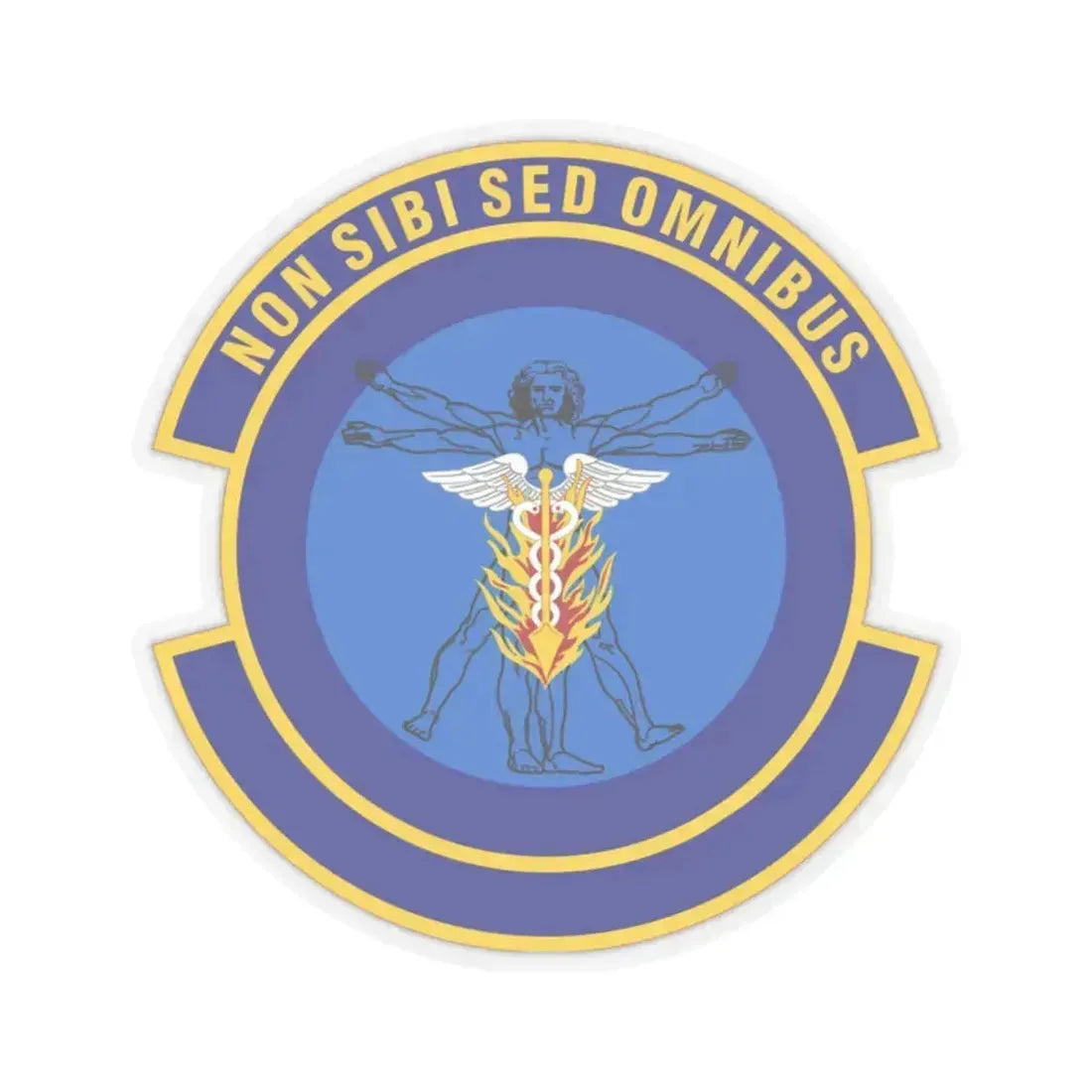 97 Operational Medical Readiness Squadron AETC (U.S. Air Force) STICKER Vinyl Kiss-Cut Decal 2 Inch Transparent - The Sticker Space