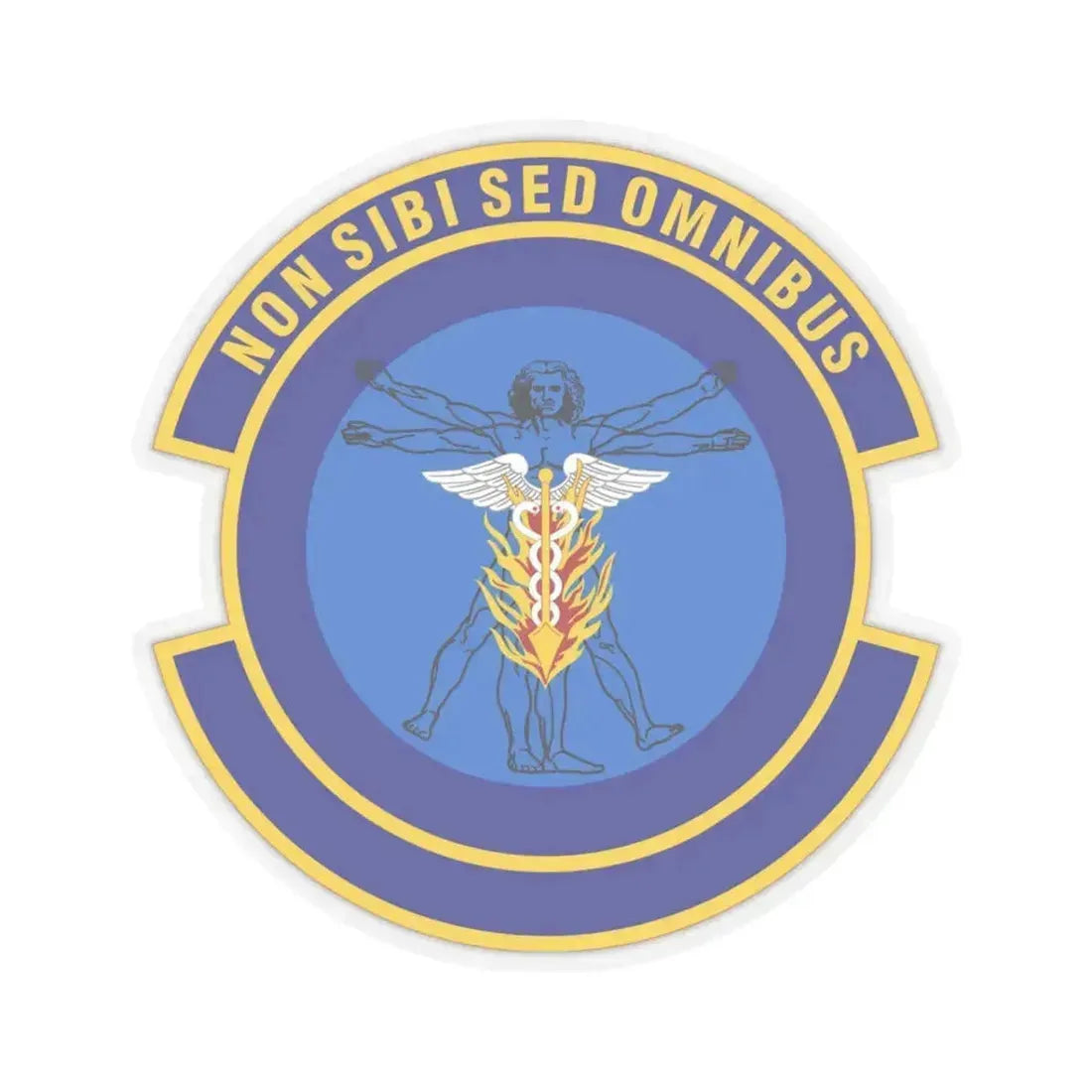 97 Operational Medical Readiness Squadron AETC (U.S. Air Force) STICKER Vinyl Kiss-Cut Decal 3 Inch Transparent - The Sticker Space