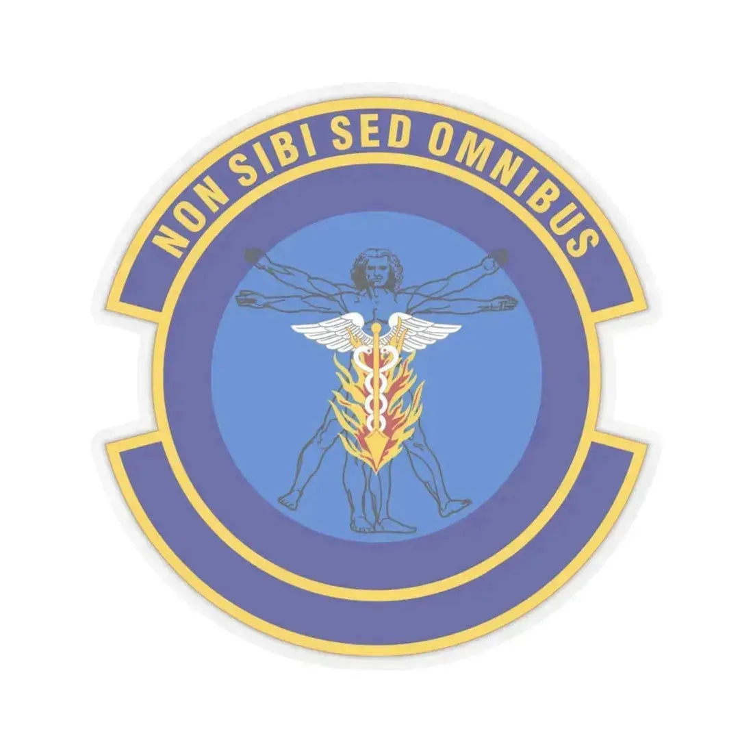 97 Operational Medical Readiness Squadron AETC (U.S. Air Force) STICKER Vinyl Kiss-Cut Decal 4 Inch Transparent - The Sticker Space