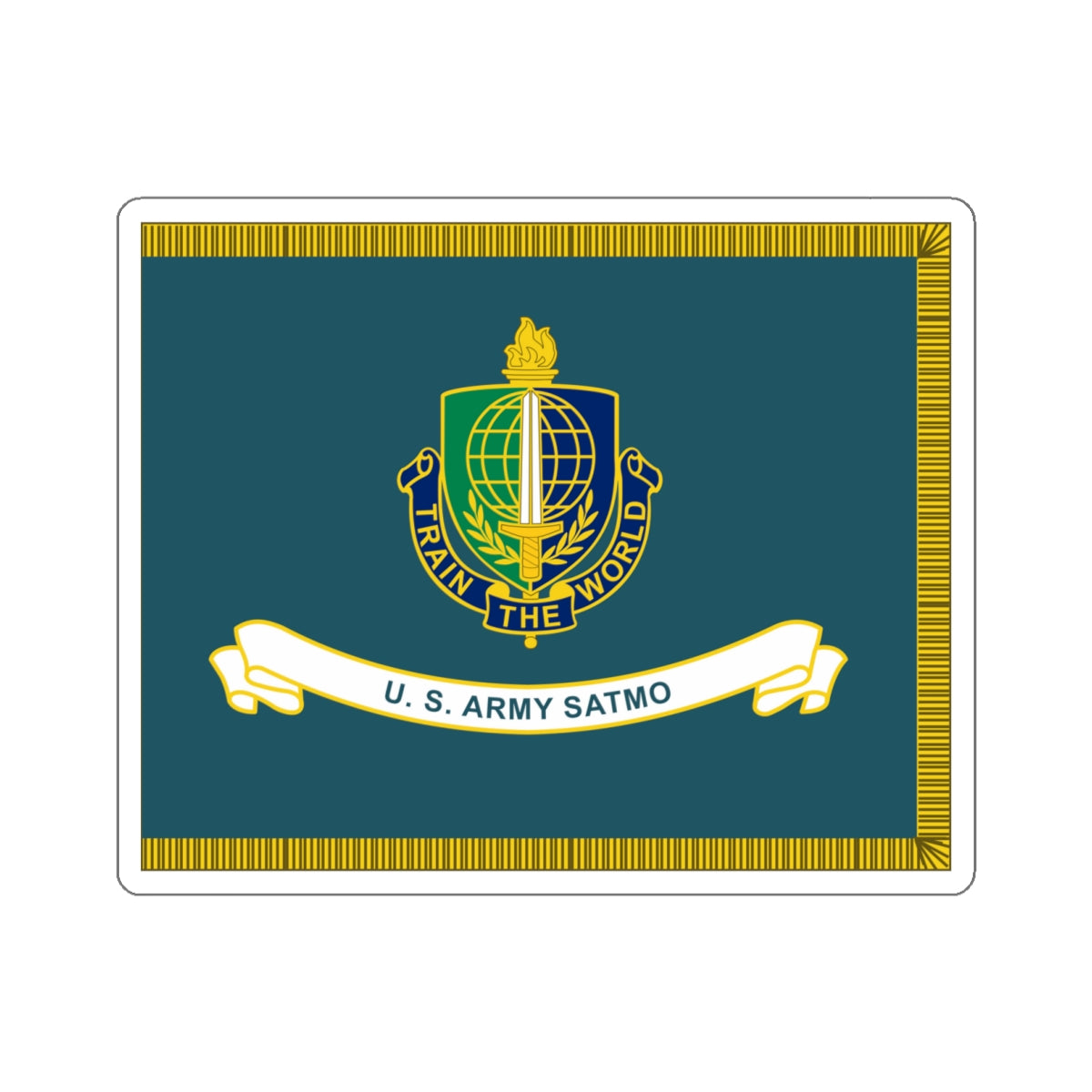 Security Asasistance Training Management Organization Flag (U.S. Army) STICKER Vinyl Kiss-Cut Decal