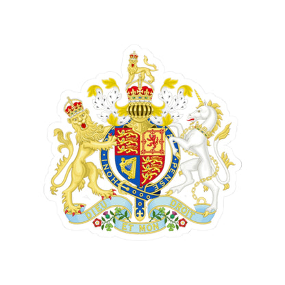 Coat of arms of the United Kingdom (1901-1952) - STICKER Vinyl Kiss-Cut Decal