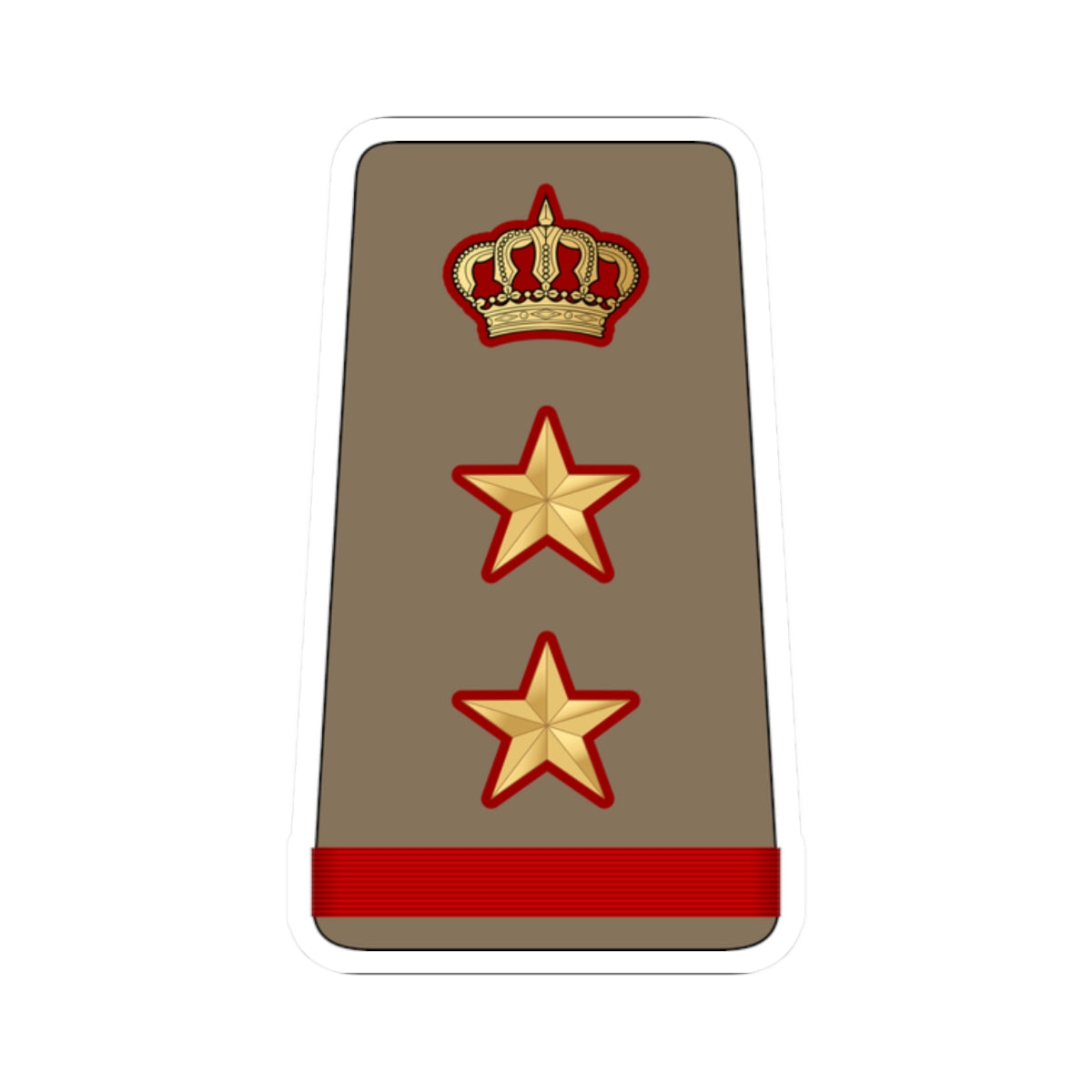 12. KLF COL (Kuwait) (Military Rank) STICKER Vinyl Kiss-Cut Decal