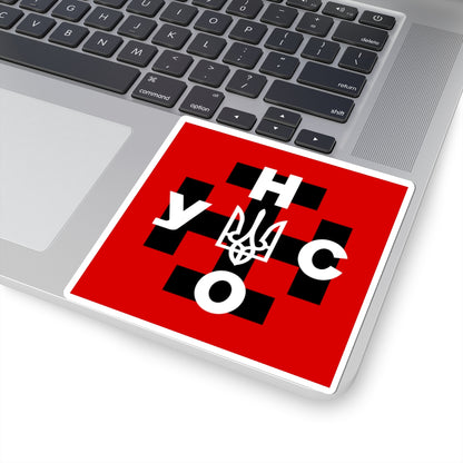 UNSO-flag (Ukraine) STICKER Vinyl Kiss-Cut Decal