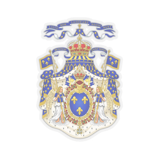 Grand Royal Coat of Arms of France - STICKER Vinyl Kiss-Cut Decal