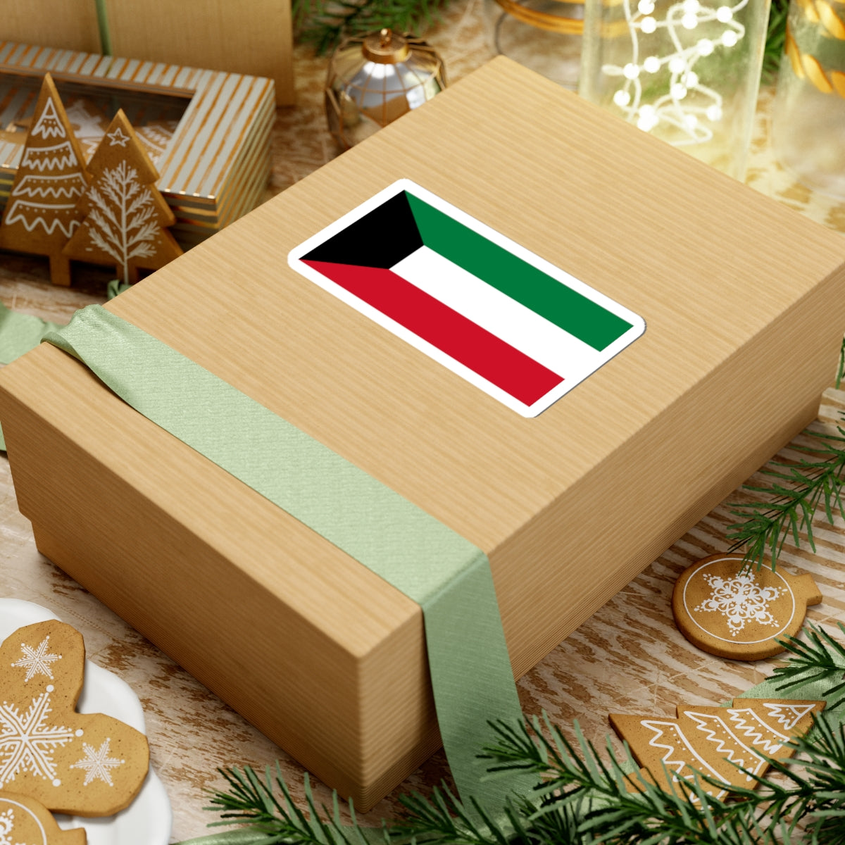 Flag of Kuwait (Kuwait) STICKER Vinyl Kiss-Cut Decal
