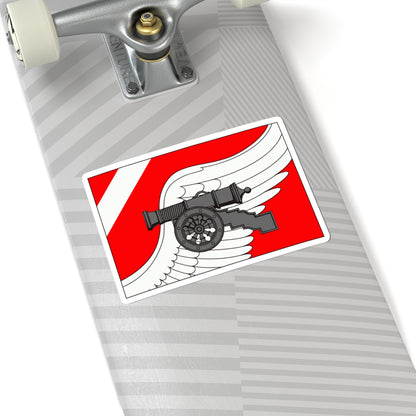 Flag Romanovka Leningrad oblast (Russia) STICKER Vinyl Kiss-Cut Decal