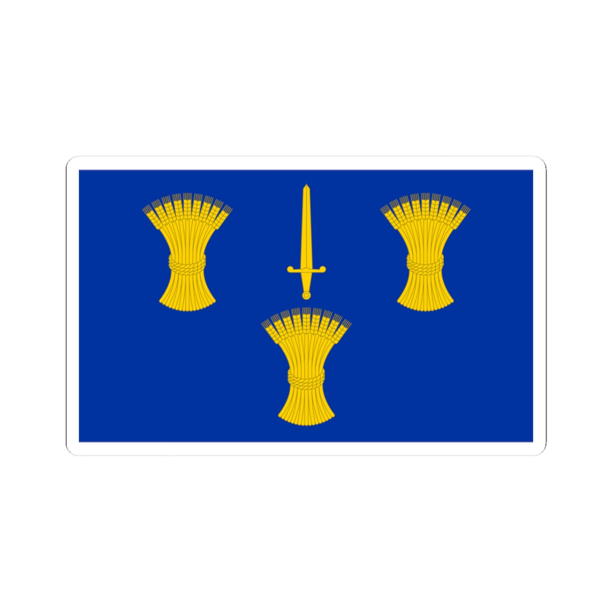 Flag of Cheshire (England) STICKER Vinyl Kiss-Cut Decal