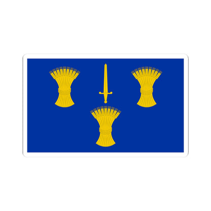 Flag of Cheshire (England) STICKER Vinyl Kiss-Cut Decal