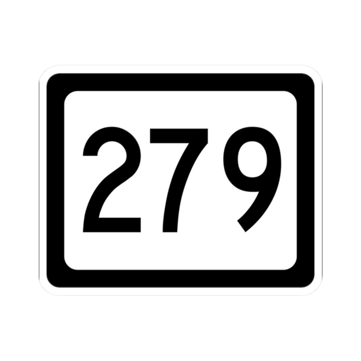 WV-279 (Virginia) (Road Sign) STICKER Vinyl Kiss-Cut Decal