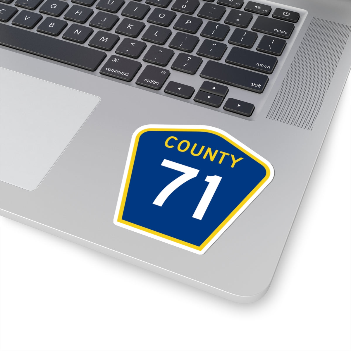 County 71 MN (Minnesota) (Road Sign) STICKER Vinyl Kiss-Cut Decal