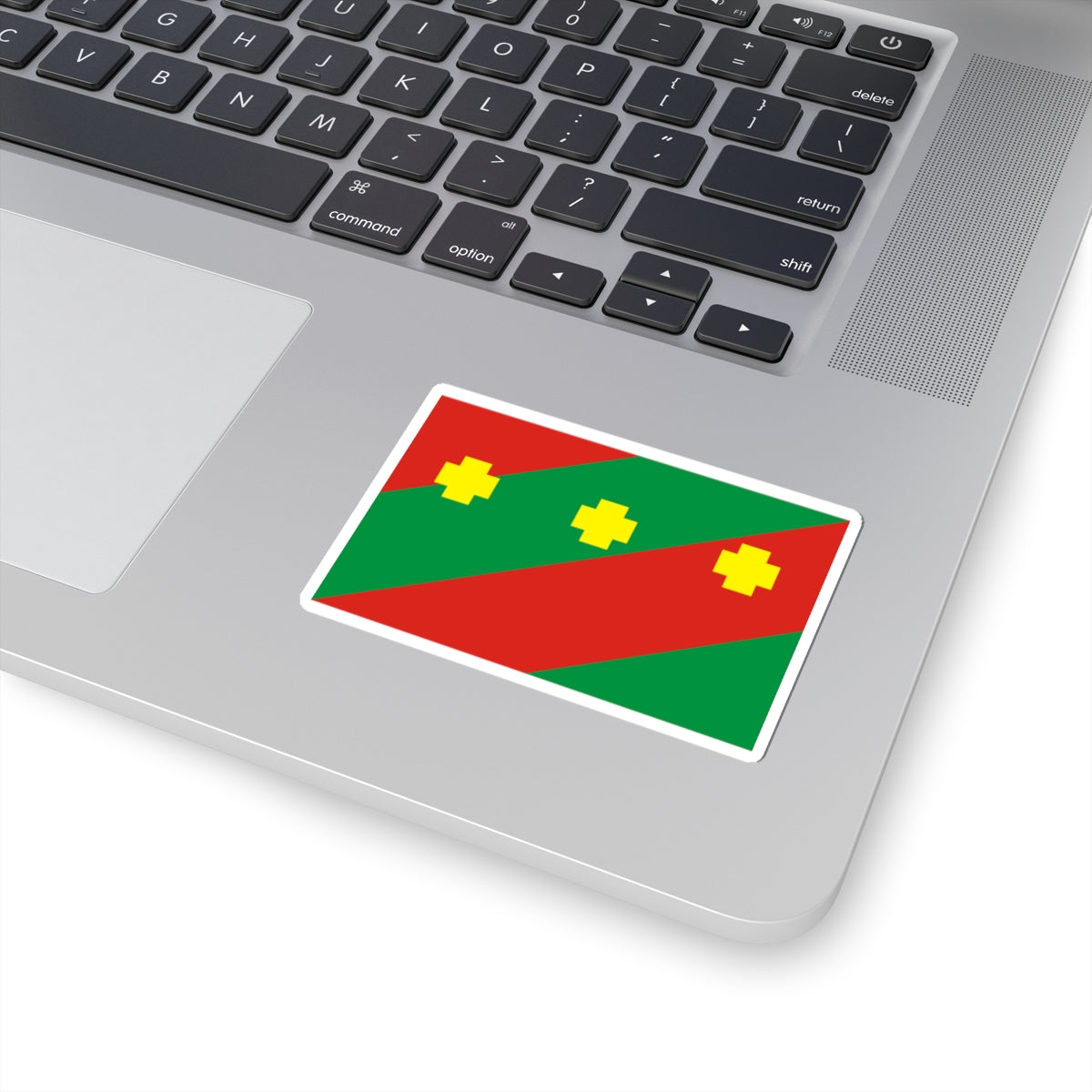 Flag of Troitcky rayon Chelyabinsk oblast (Russia) STICKER Vinyl Kiss-Cut Decal