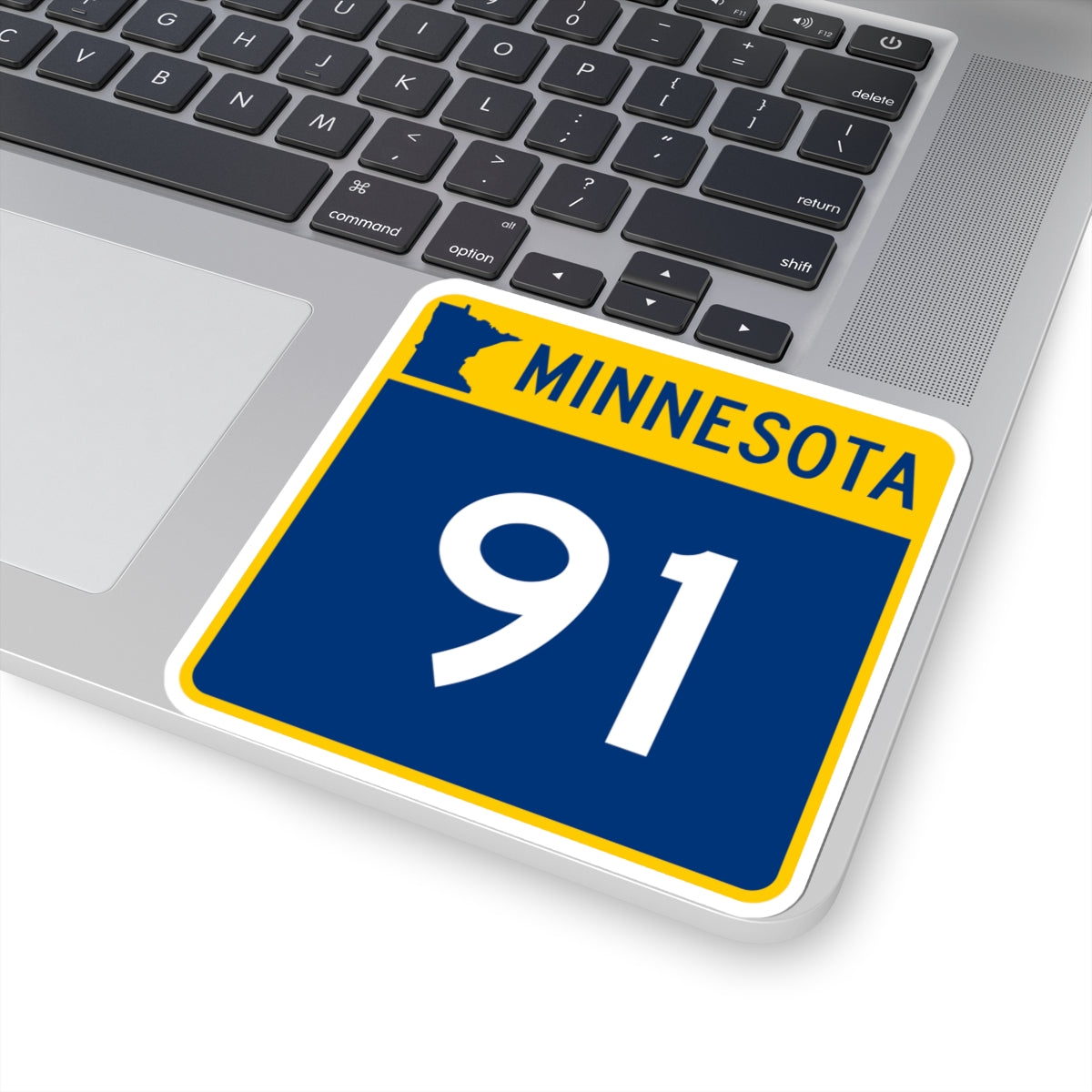 MN-91 (Minnesota) (Road Sign) STICKER Vinyl Kiss-Cut Decal
