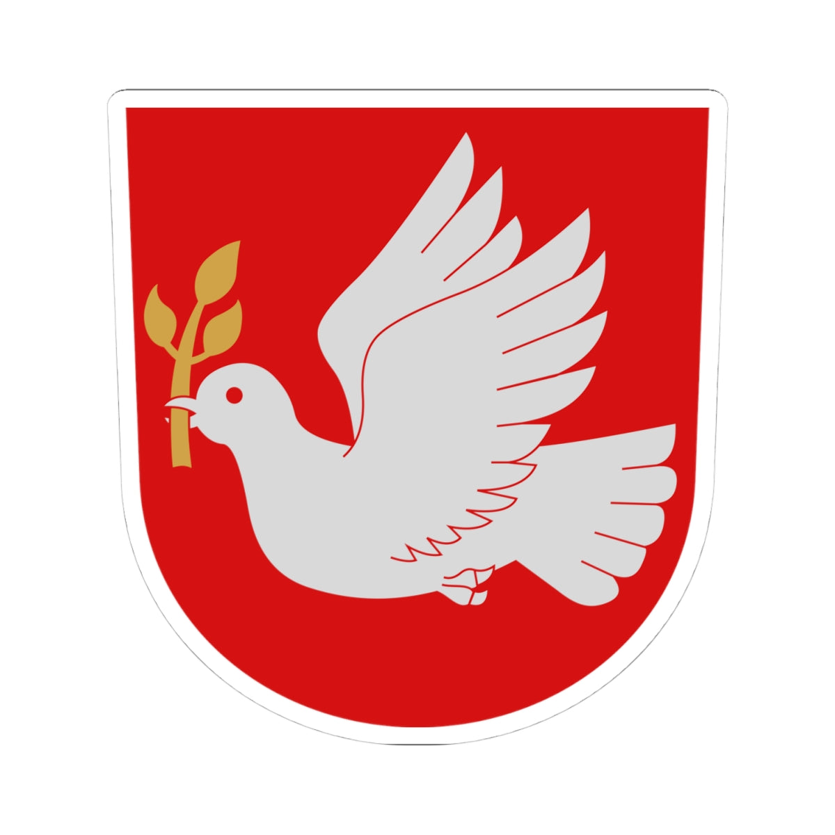 Tampereen hiippakunnan vaakuna (Finland) (Coat of Arms) STICKER Vinyl Kiss-Cut Decal