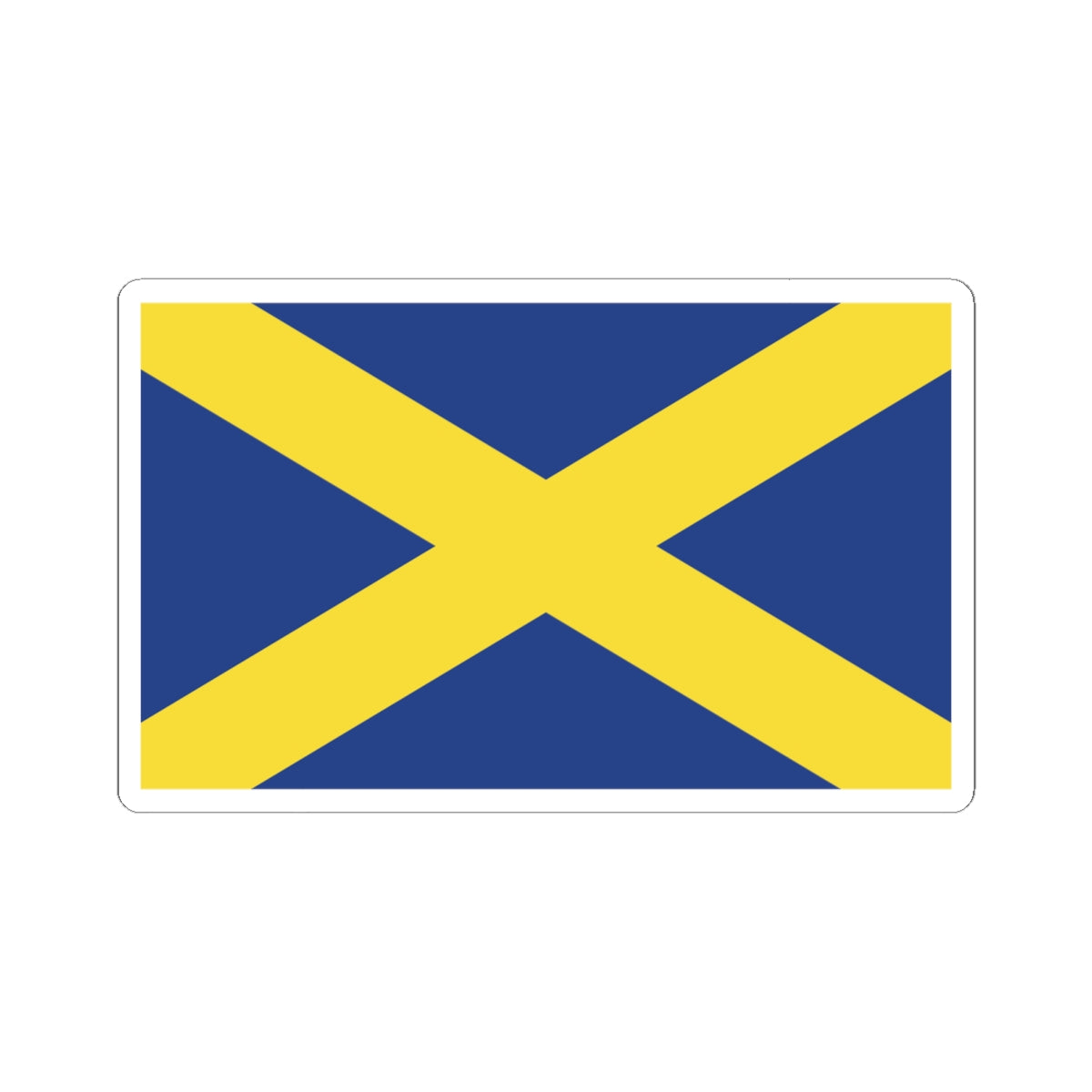 FlagOfStAlbans-PS01 (England) STICKER Vinyl Kiss-Cut Decal