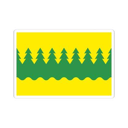Flag of Kainuu (Finland) STICKER Vinyl Kiss-Cut Decal