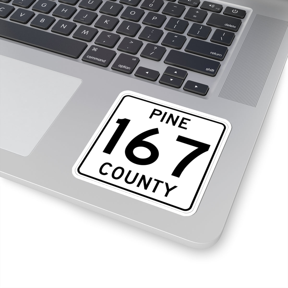 Pine County Route 167 MN (Minnesota) (Road Sign) STICKER Vinyl Kiss-Cut Decal