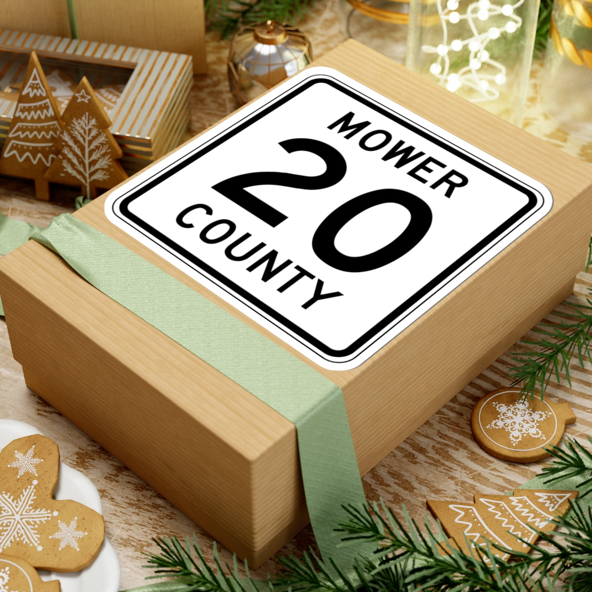 Mower County Route 20 MN (Minnesota) (Road Sign) STICKER Vinyl Kiss-Cut Decal