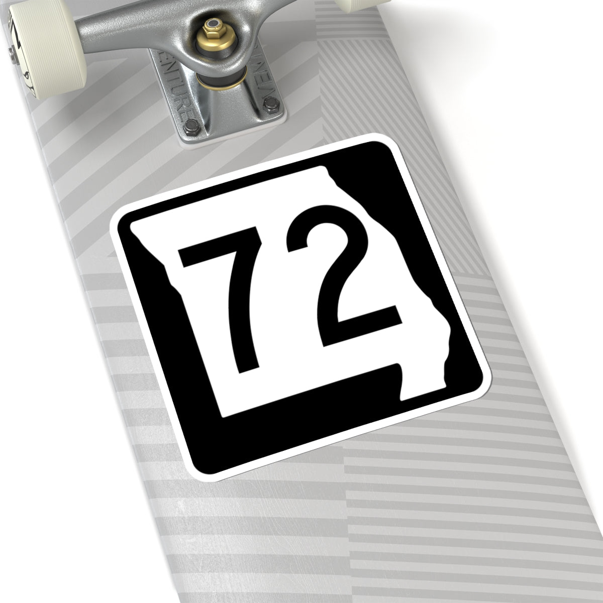 MO-72 (Missouri) (Road Sign) STICKER Vinyl Kiss-Cut Decal