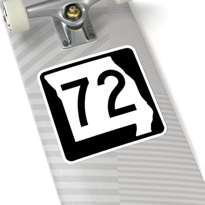 MO-72 (Missouri) (Road Sign) STICKER Vinyl Kiss-Cut Decal
