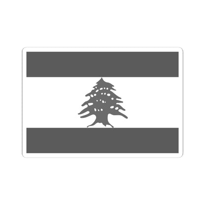 Flag of Lebanon - White (Lebanon) STICKER Vinyl Kiss-Cut Decal