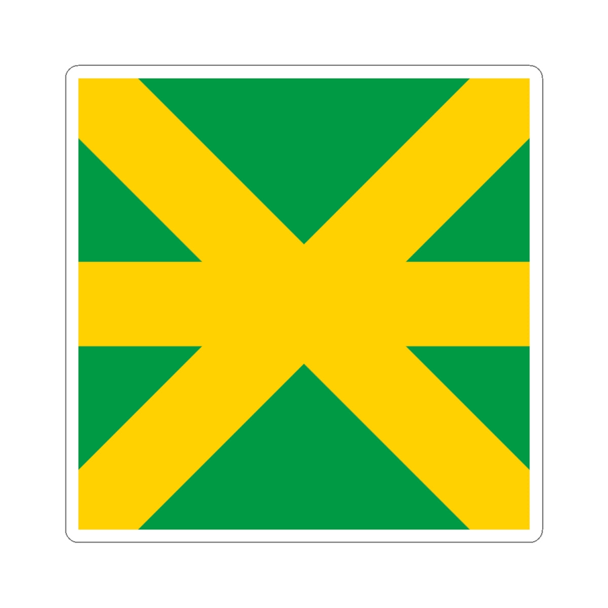 Flag of Kavlinge (Sweden) STICKER Vinyl Kiss-Cut Decal