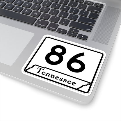 Tennessee 86 (Tennessee) (Road Sign) STICKER Vinyl Kiss-Cut Decal