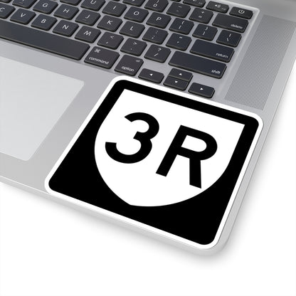 PR urban primary 3R (Puerto Rico) (Road Sign) STICKER Vinyl Kiss-Cut Decal