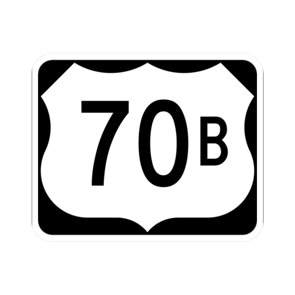 US 70B (Arkansas) (Road Sign) STICKER Vinyl Kiss-Cut Decal