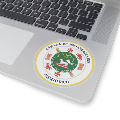 Seal of Puerto Rico House of Representatives - STICKER Vinyl Kiss-Cut Decal