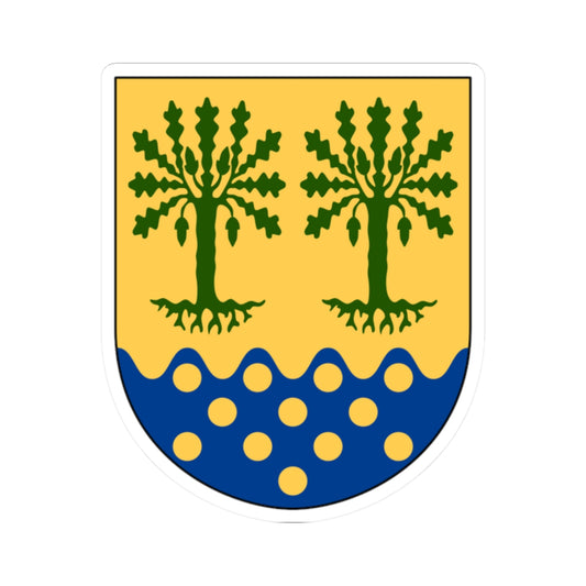 Asarum vapen (Sweden) (Coat of Arms) STICKER Vinyl Kiss-Cut Decal