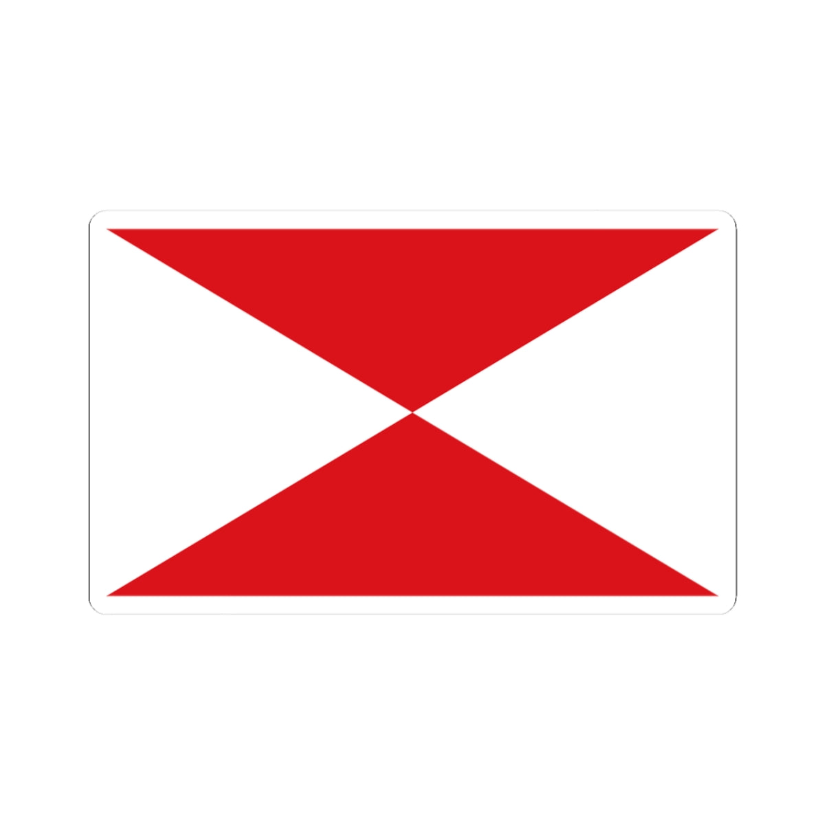 Flag maritime vigo (Spain) STICKER Vinyl Kiss-Cut Decal