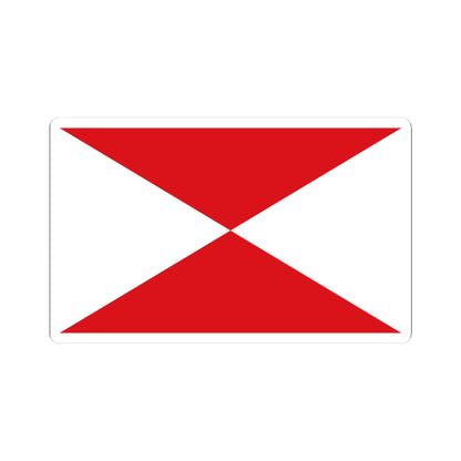 Flag maritime vigo (Spain) STICKER Vinyl Kiss-Cut Decal