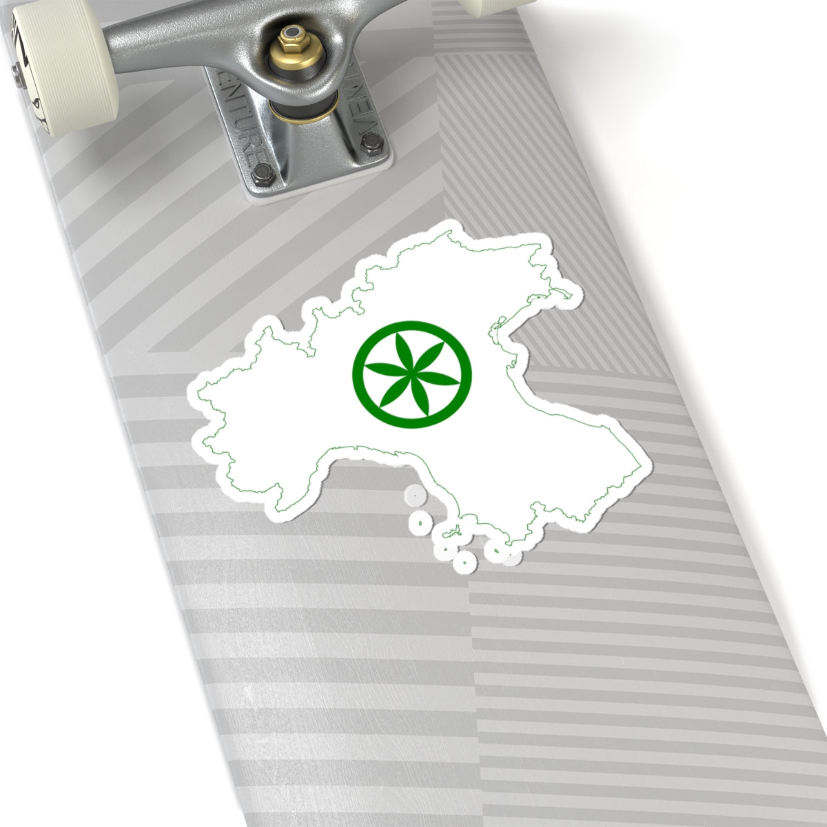 Flag map of Padania (Italy) STICKER Vinyl Kiss-Cut Decal