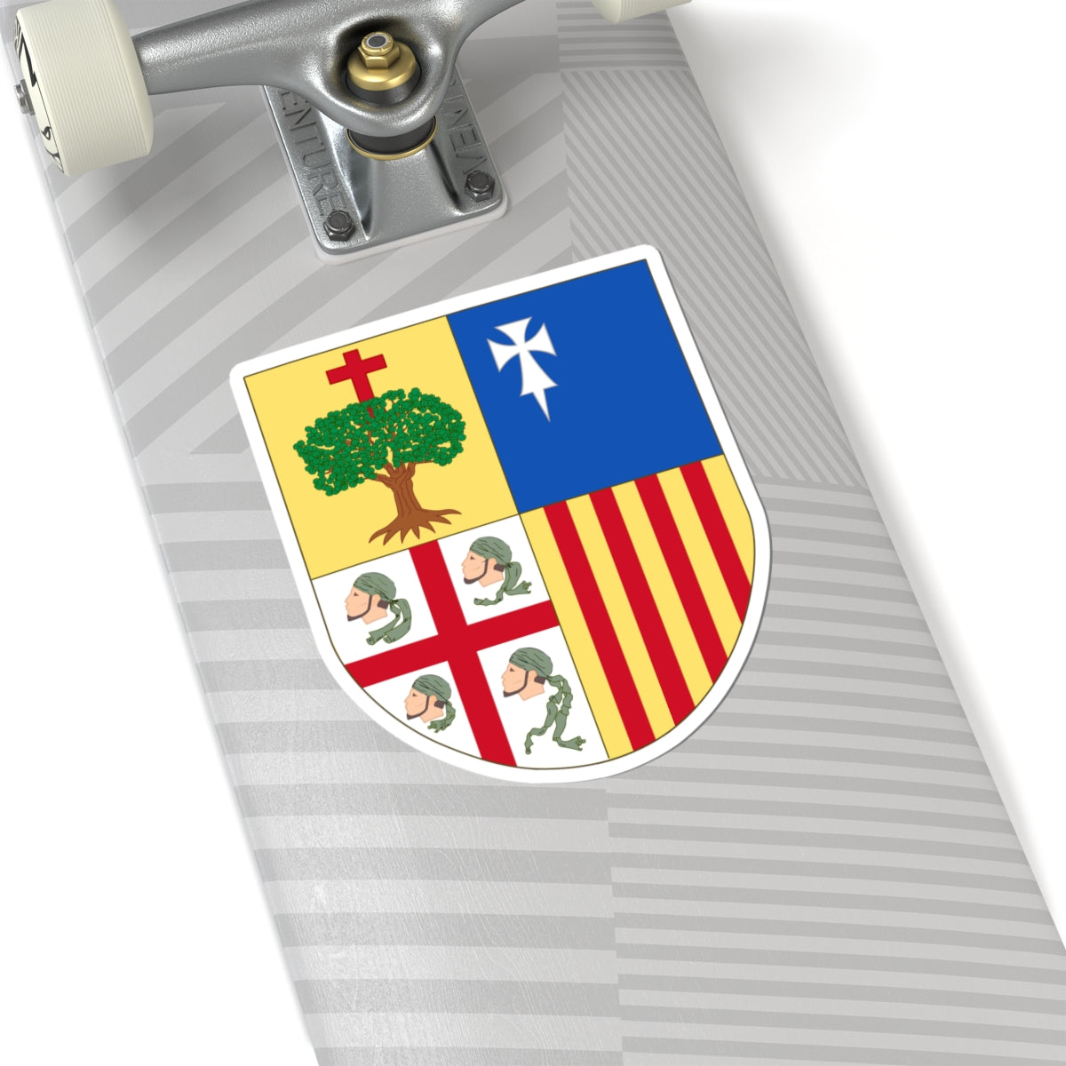 Shield of Aragon (Spain) (Coat of Arms) STICKER Vinyl Kiss-Cut Decal