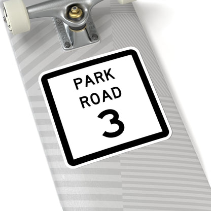 Texas Park Road 3 (Texas) (Road Sign) STICKER Vinyl Kiss-Cut Decal