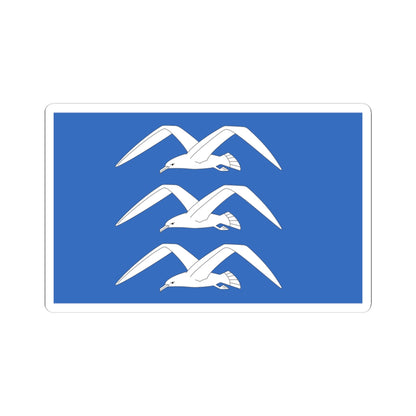 Flag of Haugesund (Norway) STICKER Vinyl Kiss-Cut Decal