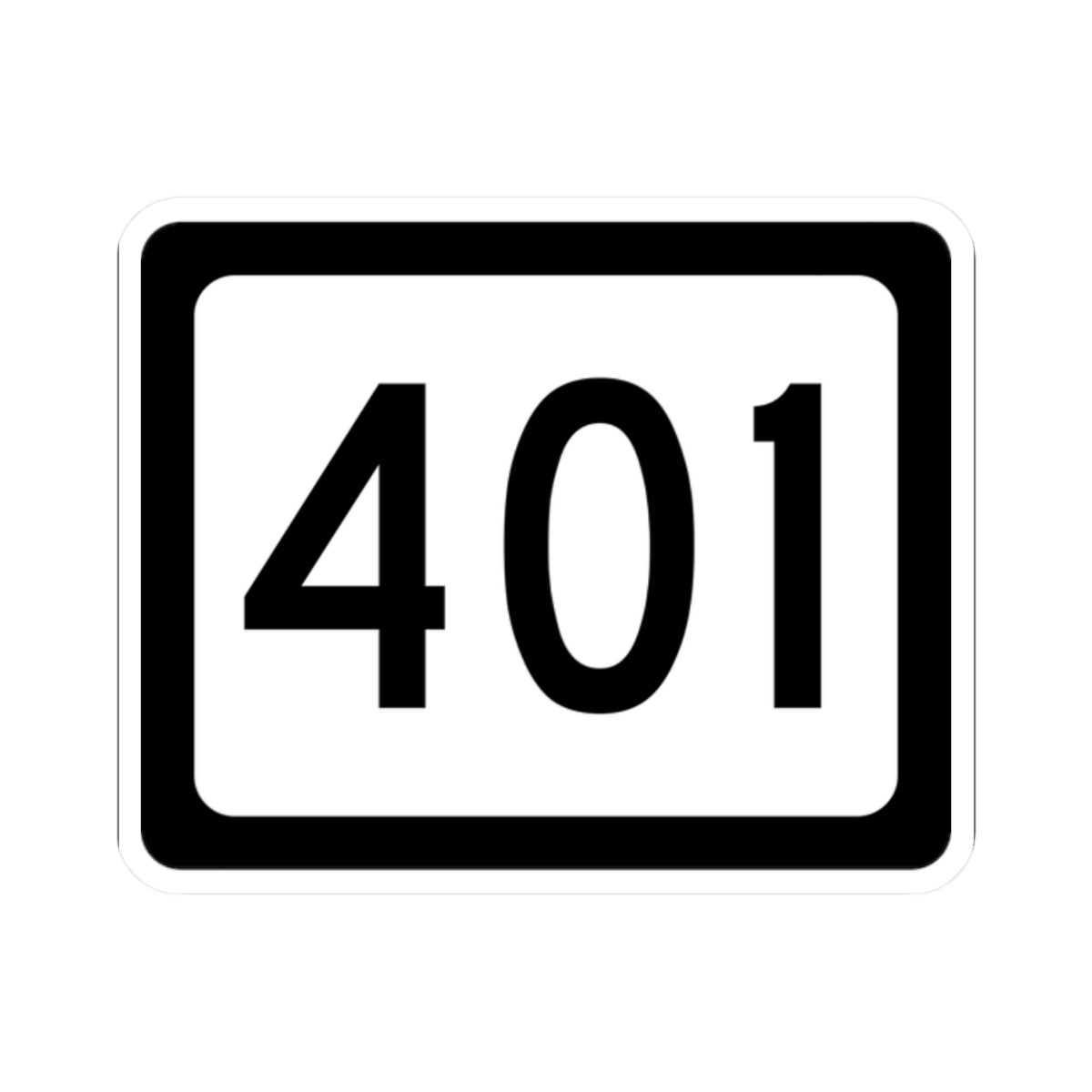 WV-401 (Virginia) (Road Sign) STICKER Vinyl Kiss-Cut Decal