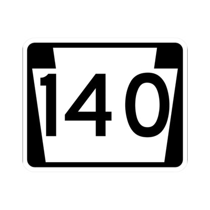 PA-140 (Pennsylvania) (Road Sign) STICKER Vinyl Kiss-Cut Decal