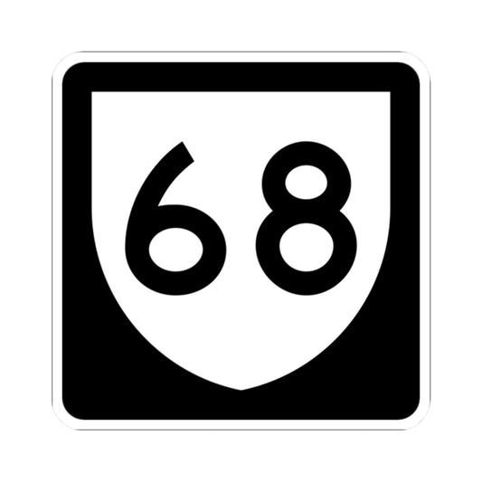 PR urban primary 68 (Puerto Rico) (Road Sign) STICKER Vinyl Kiss-Cut Decal