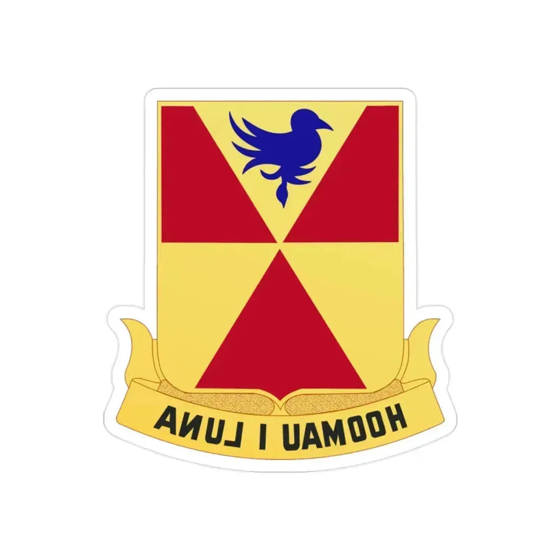 97th Artillery Group (U.S. Army) REVERSE PRINT Transparent Die-Cut STICKER 2 Inch Die-Cut Transparent - The Sticker Space