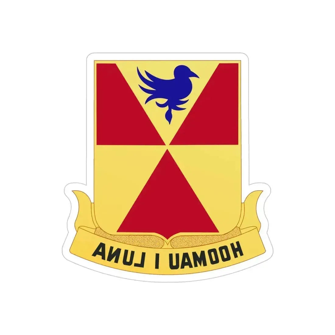 97th Artillery Group (U.S. Army) REVERSE PRINT Transparent Die-Cut STICKER - The Sticker Space