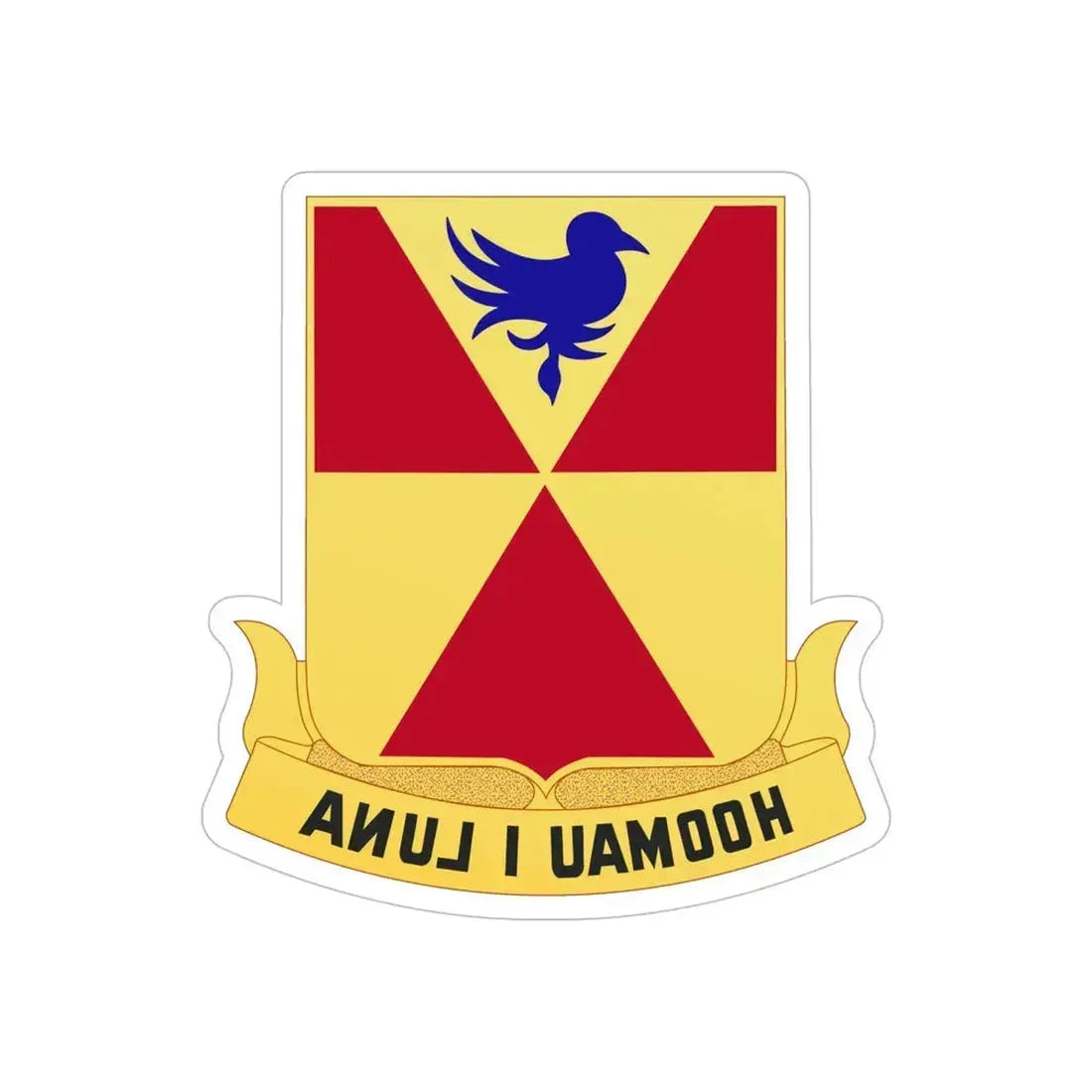 97th Artillery Group (U.S. Army) REVERSE PRINT Transparent Die-Cut STICKER - The Sticker Space
