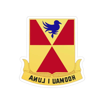97th Artillery Group (U.S. Army) REVERSE PRINT Transparent Die-Cut STICKER - The Sticker Space