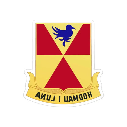 97th Artillery Group (U.S. Army) REVERSE PRINT Transparent Die-Cut STICKER - The Sticker Space