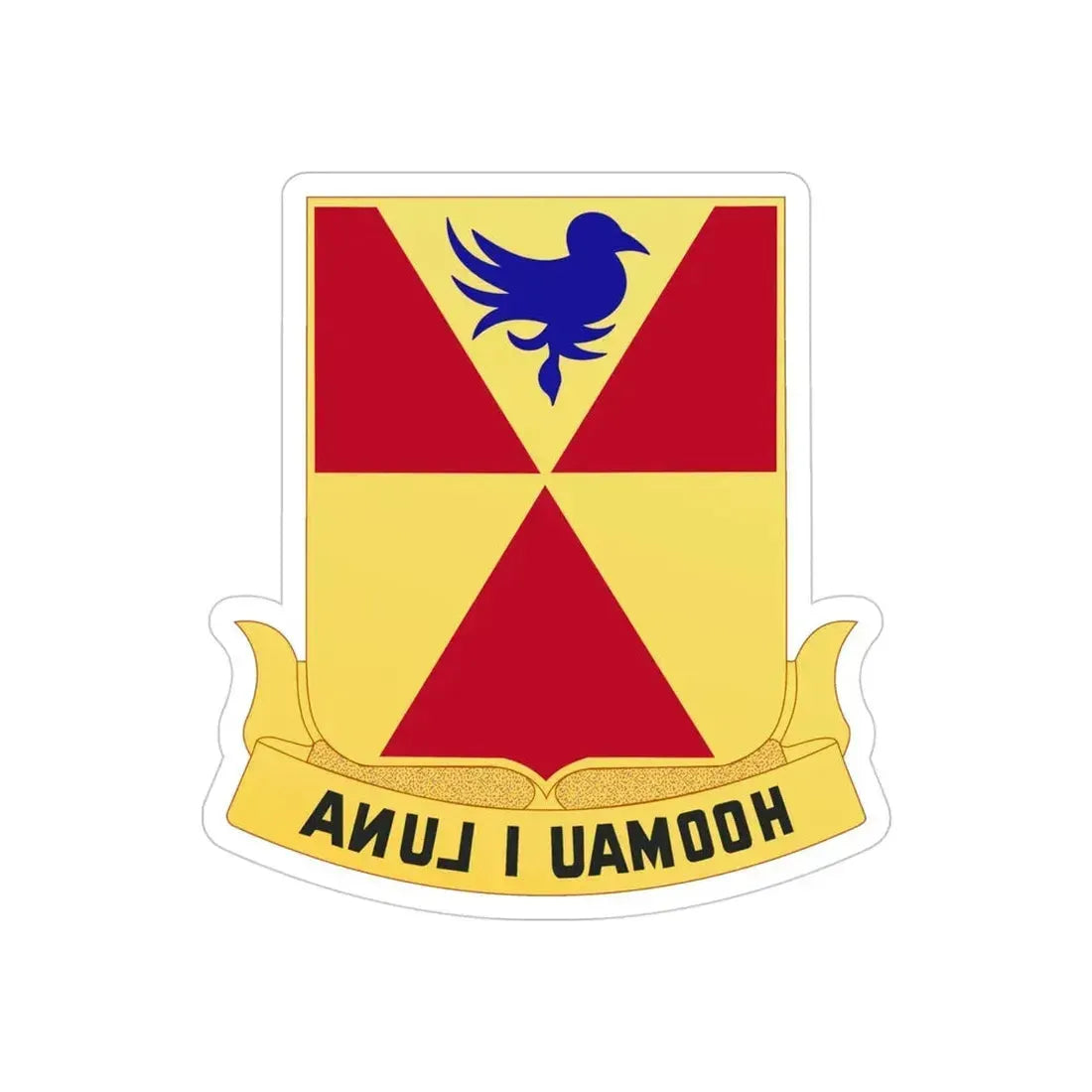 97th Artillery Group (U.S. Army) REVERSE PRINT Transparent Die-Cut STICKER - The Sticker Space
