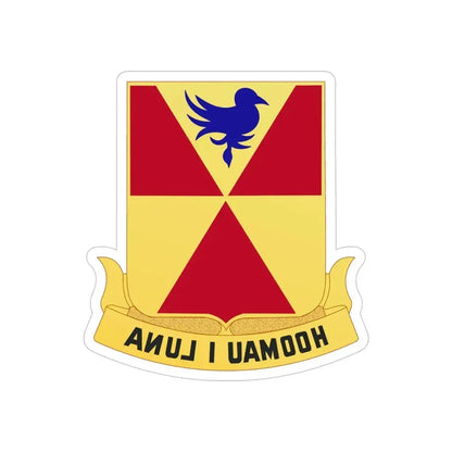 97th Artillery Group (U.S. Army) REVERSE PRINT Transparent Die-Cut STICKER - The Sticker Space